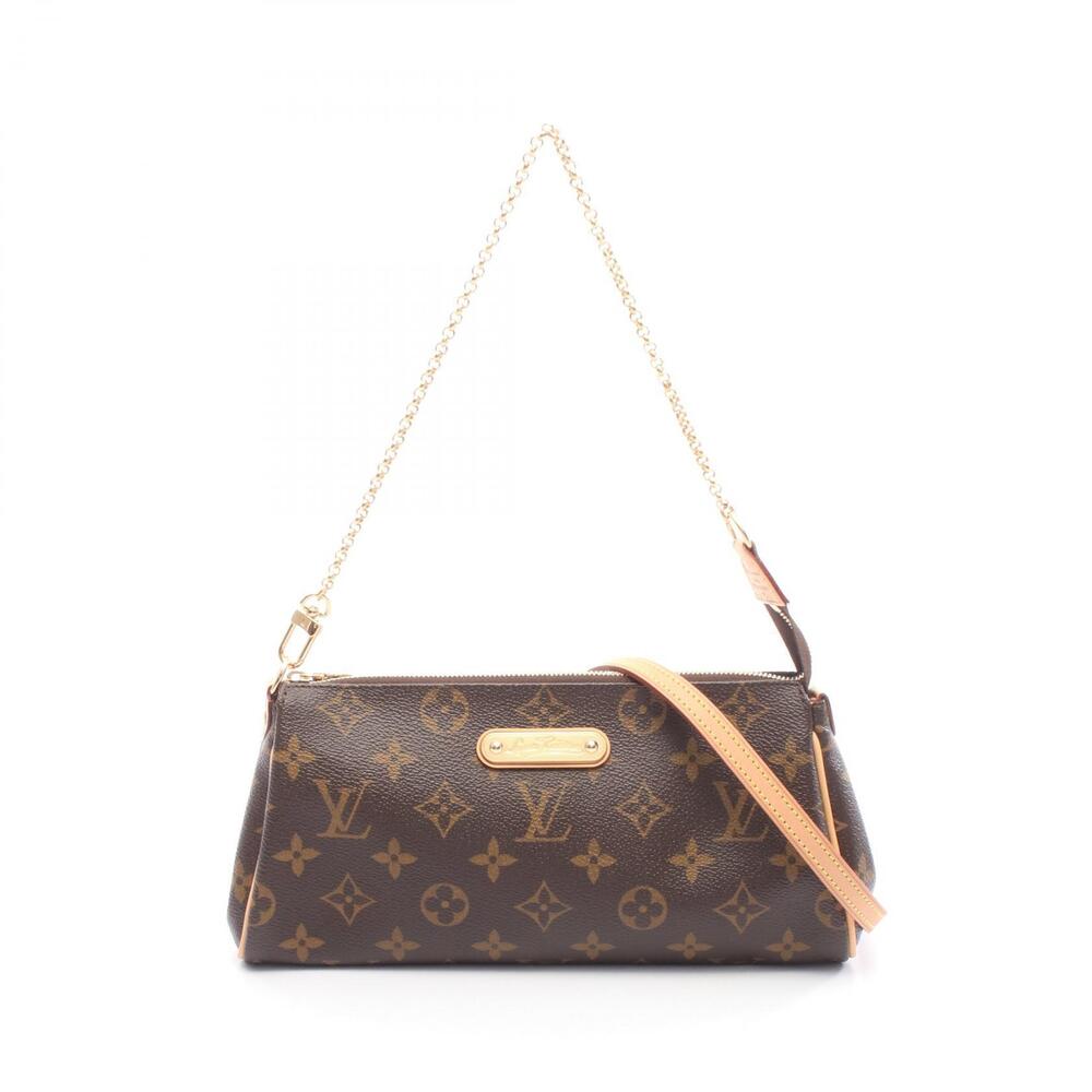 Louis Vuitton Eva Shoulder Bag Canvas Leather Monogram Brown